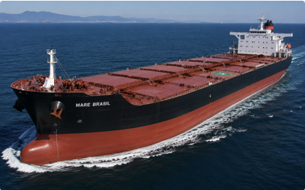 Ore-bulk-oil carrier at sea